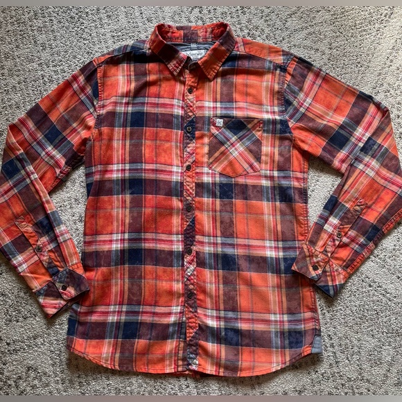 Departwest Mens Plaid Button Down Shirt - Picture 5 of 10
